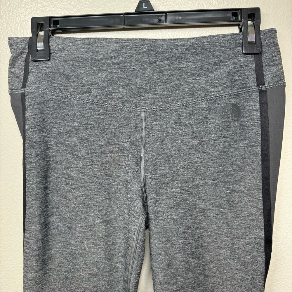THE NORTH FACE Dynamix Leggings FlashDry XD Panels Heathered Gray Womens Medium - Picture 2 of 7
